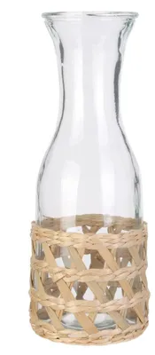Produktbild von Home Deco Factory Saftkrug/Krug Wasserkaraffe - transparent - 1000 ml - Glas - 10 x 27 cm