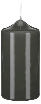 Produktbild von Lackkerzen Stumpenkerzen Grau 200 x Ø 80 mm, 2 Stück