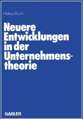 Immagine prodotto di Neuere Entwicklungen in der Unternehmenstheorie
