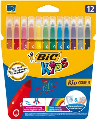 Produktbild von Detské popisovače BIC KIDS 12 ks