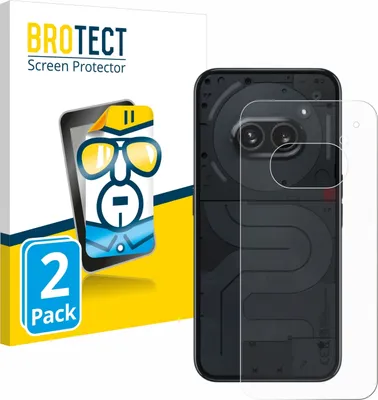 Produktbild von 2x Für Nothing Phone (2a) (Rückseite) Schutzfolie BROTECT Displayschutz Display Schutz Folie Klar Transparent