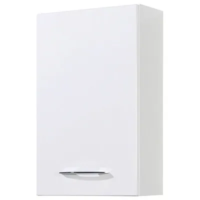 Produktbild von Badezimmer Hängeschrank 40cm 1-trg FLORIDO-03 Hochglanz weiß, B x H x T: ca. 40 x 64 x 20 cm