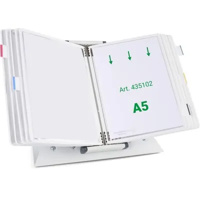 Produktbild von tarifold Sichttafelsystem 435102 DIN A5 weiß mit 10 St. Sichttafeln