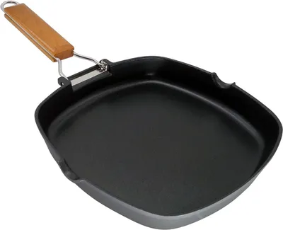 Zdjęcie produktu dla Patelnia grillowa indukcyjna z płaskim dnem, 28 x 28 cm