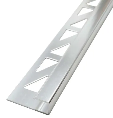 Produktbild von Dalsys Fliesenschiene Eckprofil 2,5m x 10mm Silber matt Aluminium eloxiert Quadratprofil Fliesenprofil Abschlussleiste Kantenprofil Eckschutzschiene Wand Boden Fliesenabschlussprofil