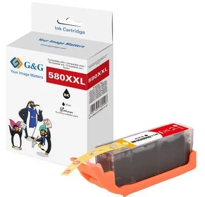 Imagen del producto de G&G 18826 G&G XXL-Druckerpatrone kompatibel mit Canon PGI-580BK XXL