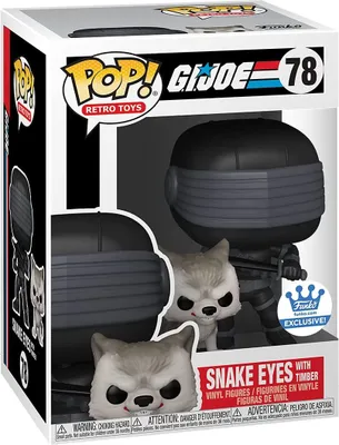 Image de G.I. Joe Funko POP PVC-Sammelfigur - Snake Eyes avec Timber Exclusivité Funko (78)