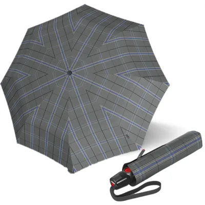 Zdjęcie produktu dla Knirps KNIRPS T.200 CHECK GREY - elegancki damski parasol w pełni automatyczny