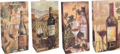 Obrázok produktu pre Darčeková taška na 2 fľaše M 18x35x9 cm Celoročne
