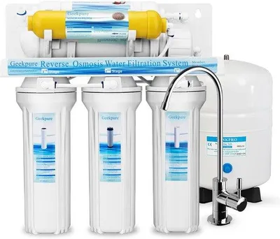 Zdjęcie produktu dla System odwróconej osmozy do wody pitnej - Filtr wody - 1 sztuka - Biały - 6-stopniowy