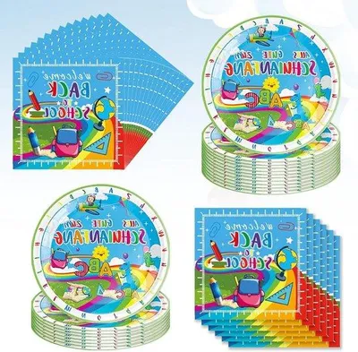 Immagine prodotto di Servizio da tavola classico per 20 persone - Design blu