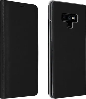 Produktbild von Avizar, Flip Book Cover, Klappetui aus Kunstleder für Samsung Galaxy Note 9, Schwarz