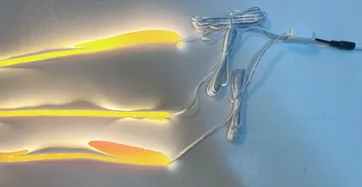 Produktbild von 6657 LED COB Regal Beleuchtung Länge 3x0,3m +Kabel +Netzteil Gelb