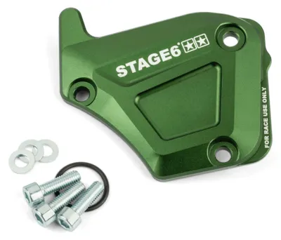 Image de STAGE6 Couvercle de pompe à huile en aluminium vert DERBI