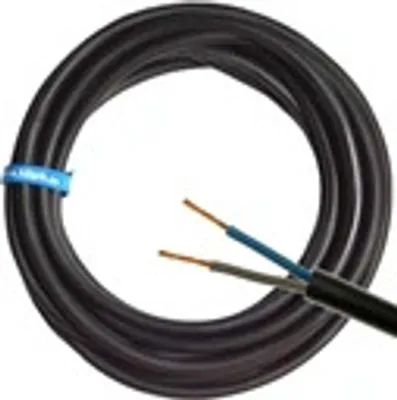 Obrázok produktu pre Hilark Gumový kábel H07RN-F 2x1,5 mm Vonkajší gumový kábel˛(50 metrov, čierny)