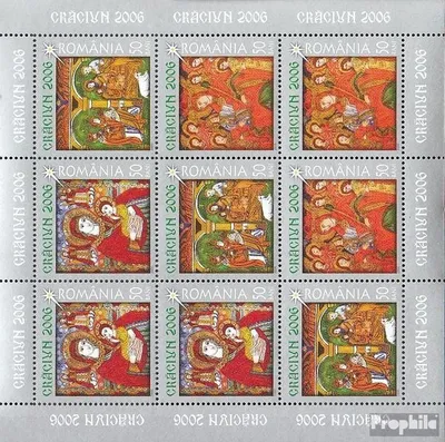 Produktbild von Briefmarken Rumänien 2006 Mi 6146-6148 Kleinbogen (kompl.Ausg.) postfrisch Weihnachten