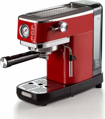 Immagine prodotto di Ariete 1381 Macchina da Caffè Espresso Metal con Manometro Rosso