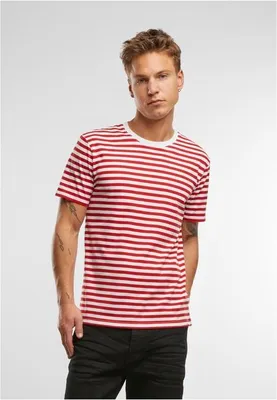 Immagine prodotto di Brandit Jerseyshirt Stripe Tee rosso/bianco - M