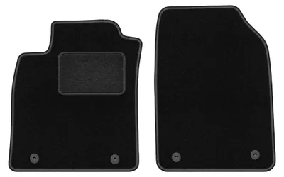 Obrázok produktu pre Predné velúrové koberce pre: Opel Vectra C 2002-2008 (liftback/hatchback/sedan) – 2 ks, čierne, na mieru – Wielganizator LUX