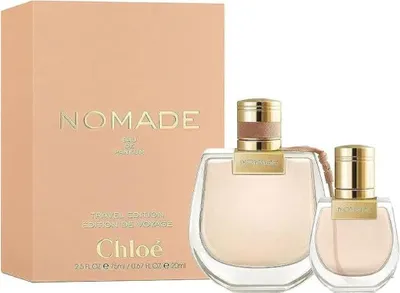 A gift set of Chloe Nomade Eau de Parfum and body lotion.
