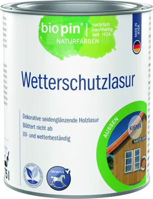 Produktbild von Biopin Wetterschutzlasur 750 ml kiefer