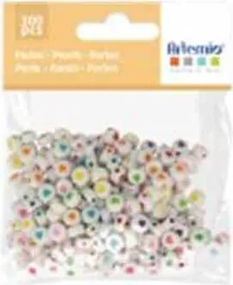 Immagine prodotto di 300 perle bianche a forma di cuore Diario 7 mm