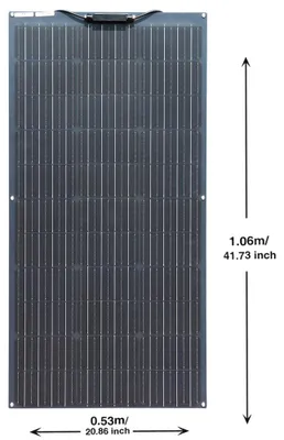 Imagen del producto de Kit de paneles solares - 200W - 12V/24V - Monocristalinos - 2 paneles - Para sistemas autónomos - Impermeable