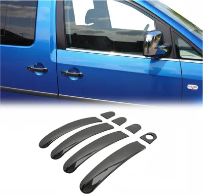 Image de Couverture poignée de porte pour VW Multivan T5 2003-2015 4 Portes Acier Sombre