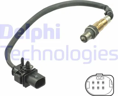 Produktbild von DELPHI Lambdasonde für RENAULT MEGANE III Grandtour (KZ0/1) Beheizt 445mm ES21078-12B1