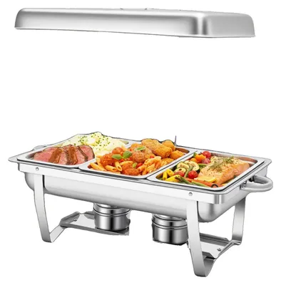 Immagine prodotto di Riscaldatore per alimenti, acciaio inossidabile, 410, dimensioni 56 x 35,5 x 7,5 cm, adatto per uso professionale, distribuzione uniforme del calore, resistente alla corrosione