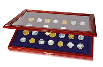 Produktbild von SAFE 5904 Münzen-Vitrine mit quadratischen Vertiefungen