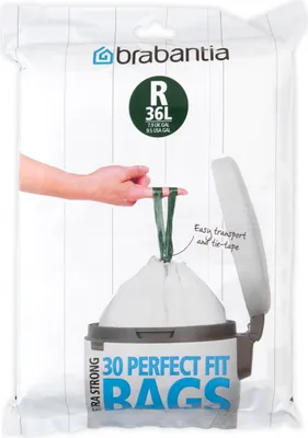 Image de Brabantia - 115646 - Sacs poubelle PerfectFit pour Bo Touch Bin - distributeur - code R - 36 litres (115646)
