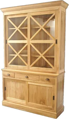 Produktbild von Teako Design Buffetschrank Landeryd Teak Landhausstil 47x150x210 cm