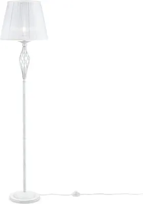 Immagine prodotto di Piantana Shabby Chic Grace Metallo Bianco Diffusore Organza Bianco