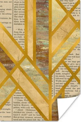 Produktbild von MuchoWow® Poster Marmor - Vintage - Gold 20x30 cm - Papierdruck