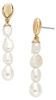 Produktbild von Elegante baumelnde Ohrringe mit echten Perlen Agnethe SKJ1827710
