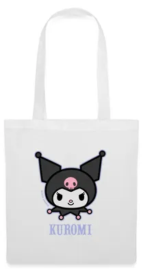 Produktbild von Spreadshirt Kuromi Portrait Stoffbeutel, One size, Weiß