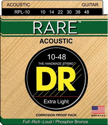Productafbeelding van DR Strings RPL-10, metalen snaren voor akoestische gitaar