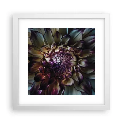 Produktbild von Gerahmtes Poster - Weißer Rahmen - Blätter Agave Blume - 30x30 cm - Wand Bild - Wanddeko - Wandbilder - Kunstposter - Wandposter - Bilderrahmen - Bilder - Kunstdruck - Wanddekoration - P2WAC30x30-5122