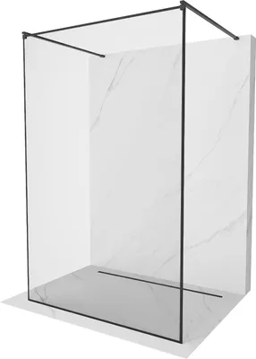 Immagine prodotto di Mexen Kioto pannello doccia autoportante 120 x 200 cm, cornice nera 8 mm, nero - 800-120-002-70-70