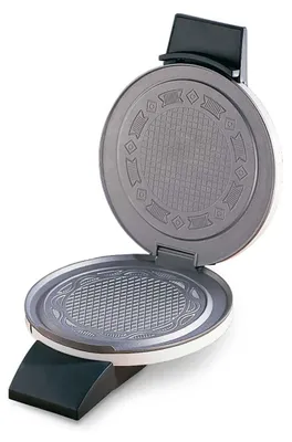 Produktbild von Cloer 260 Hörncheneisen für hauchdünne, knusprige Hörnchen, 14,5 cm Hörnchengröße, Hörnchenautomat mit Kontrollleuchte & fest eingestelltem