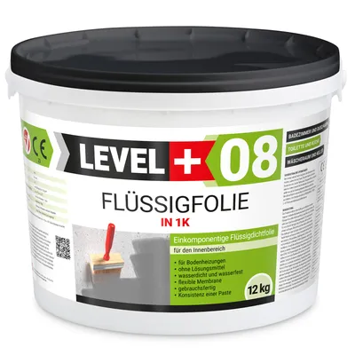 Produktbild von Dichtfolie Flüssigfolie 12Kg Bad Dusche Küche Innen Abdichtung Wasserdicht LEVEL+ RM08