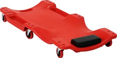 Produktbild von DURHAND KFZ Rollbrett Werkstattliege Auto Montageliege Montagerollbrett, Rot