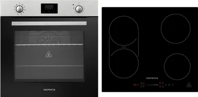 Backofen Herd Kochfeld Herdset Induktion Einbau Timer Bridgezone Slider Respekta