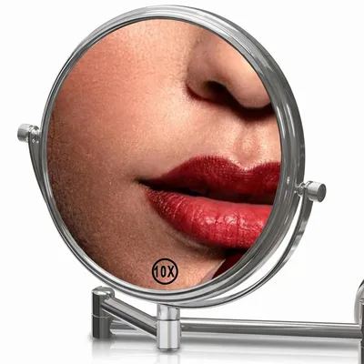 Immagine prodotto di 10x specchio cosmetico specchio da parete specchio per il trucco specchio ingrandimento bagno 20cm