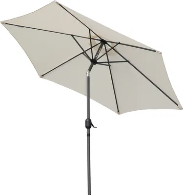 A rectangular patio umbrella is shown against a white background.