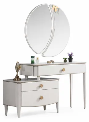 Immagine prodotto di Comò moderno con specchio, tavolino da trucco, specchiera