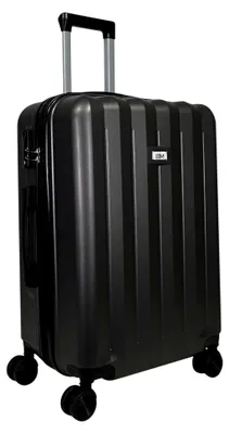 Produktbild von ABS Hartschalen-Koffer Trolley Reisekoffer Tasche (Handgepäck-Mittel-Groß-Set) Zwillingsrollen (Anthrazit, Großer Koffer (75cm))