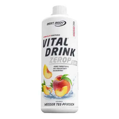 Produktbild von Best Body Nutrition - Vital Drink Zerop - 1000 ml Flasche, 1 x 1000 ml Flasche, Geschmack: Weißer Tee Pfirsich