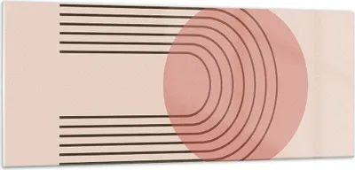 Produktbild von Bilder auf glas - Einteilig - Abstraktion Minimalismus Kreide - 100x40cm - Glasbilder - Wandbilder - Bilder - Wanddekoration aus Glas - Glas Bilder - Wandbild auf Glas - GAB100x40-4446